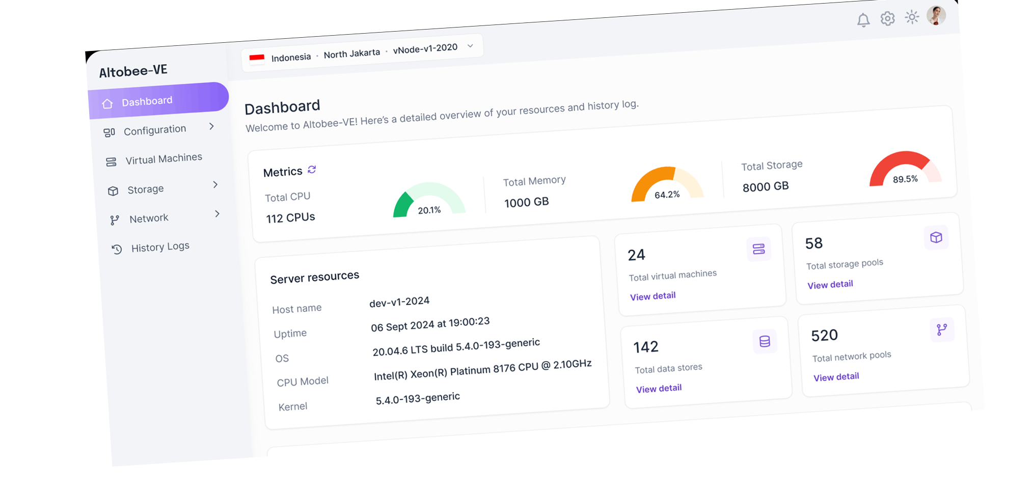 Altobee UI Design New Virtual Machine